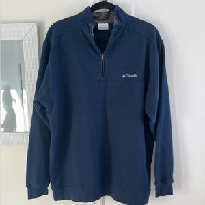 Men’s navy Columbia 1/4 zip